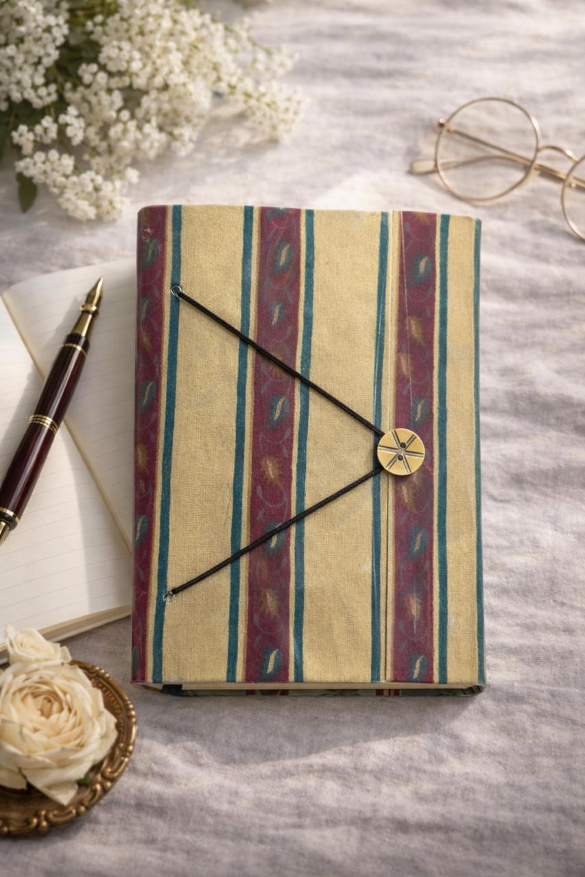 Handblock Handmade Diary – Button Pattern