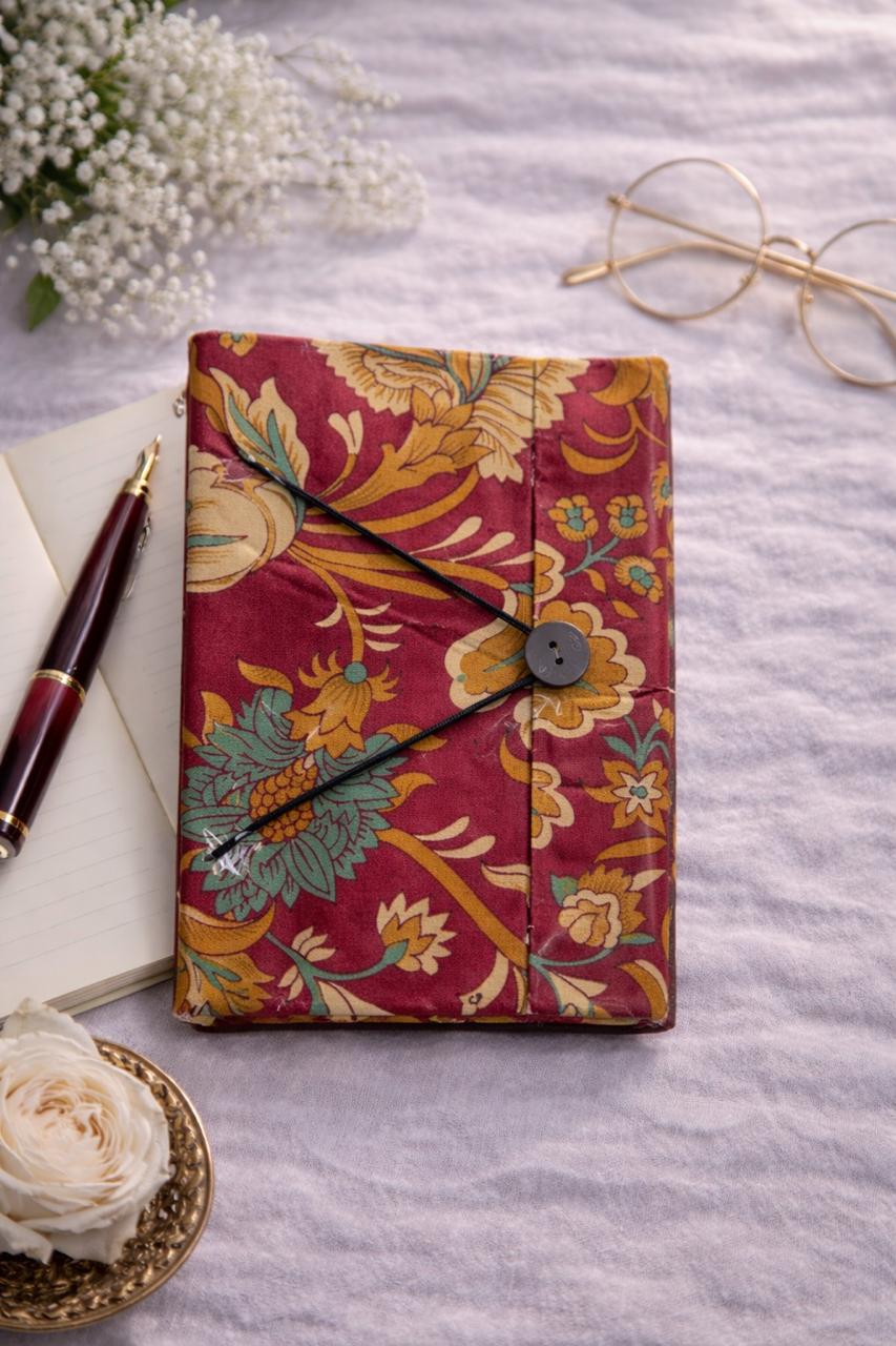 Handblock Handmade Diary – Button Pattern