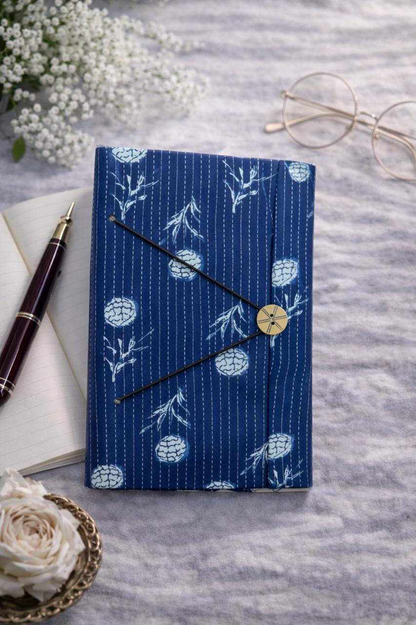 Handblock Handmade Diary – Button Pattern