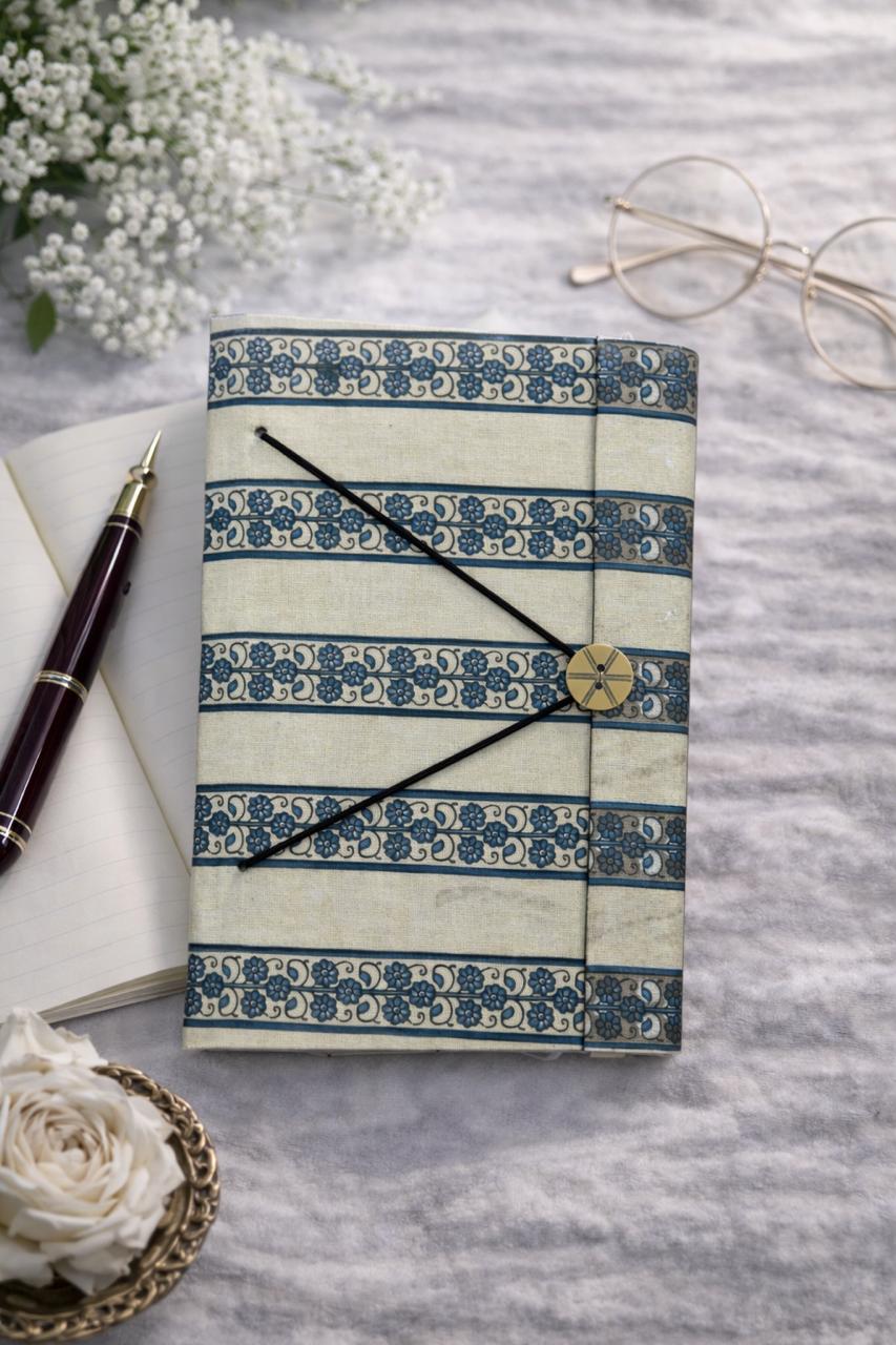 Handblock Handmade Diary – Button Pattern