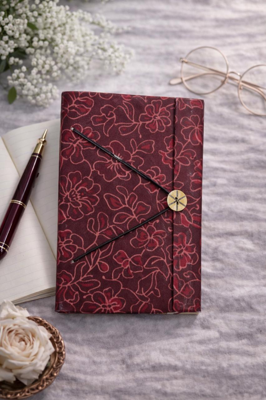 Handblock Handmade Diary – Button Pattern